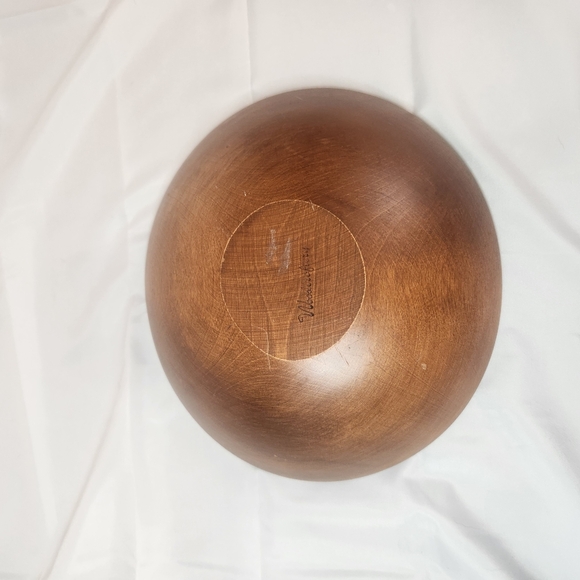 Elegant Brown Wooden Bowl - Picture 3 of 5